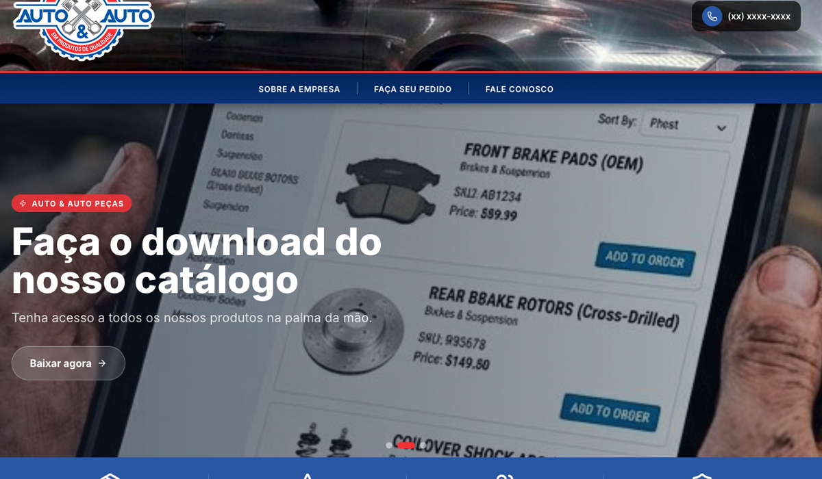 Auto & Auto Peças Automotivas lança novo site com mais facilidade e recursos para os clientes