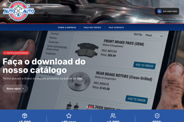 Auto & Auto Peças Automotivas lança novo site com mais facilidade e recursos para os clientes